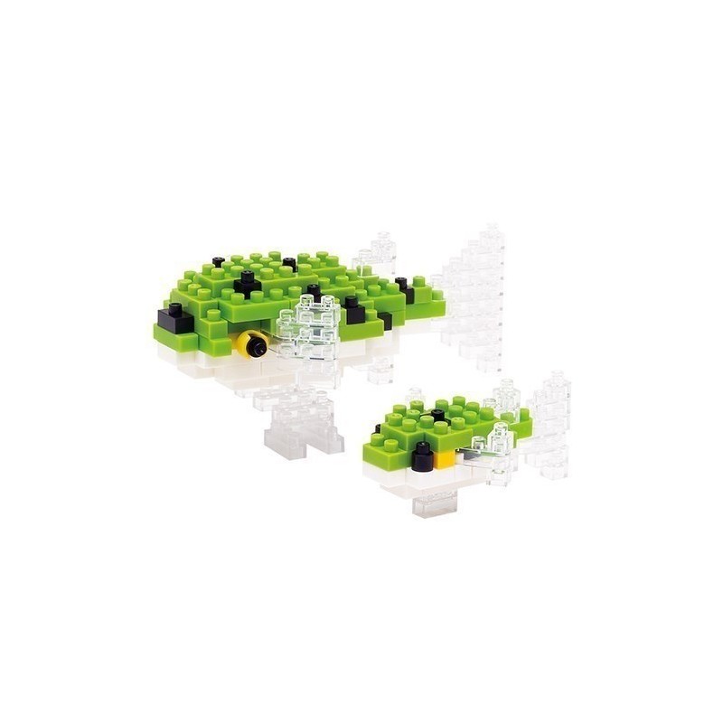 nanoblock® - Poisson Rouge Japon Blanc et Noir