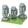 nanoblock Moai Statues on Easter Island